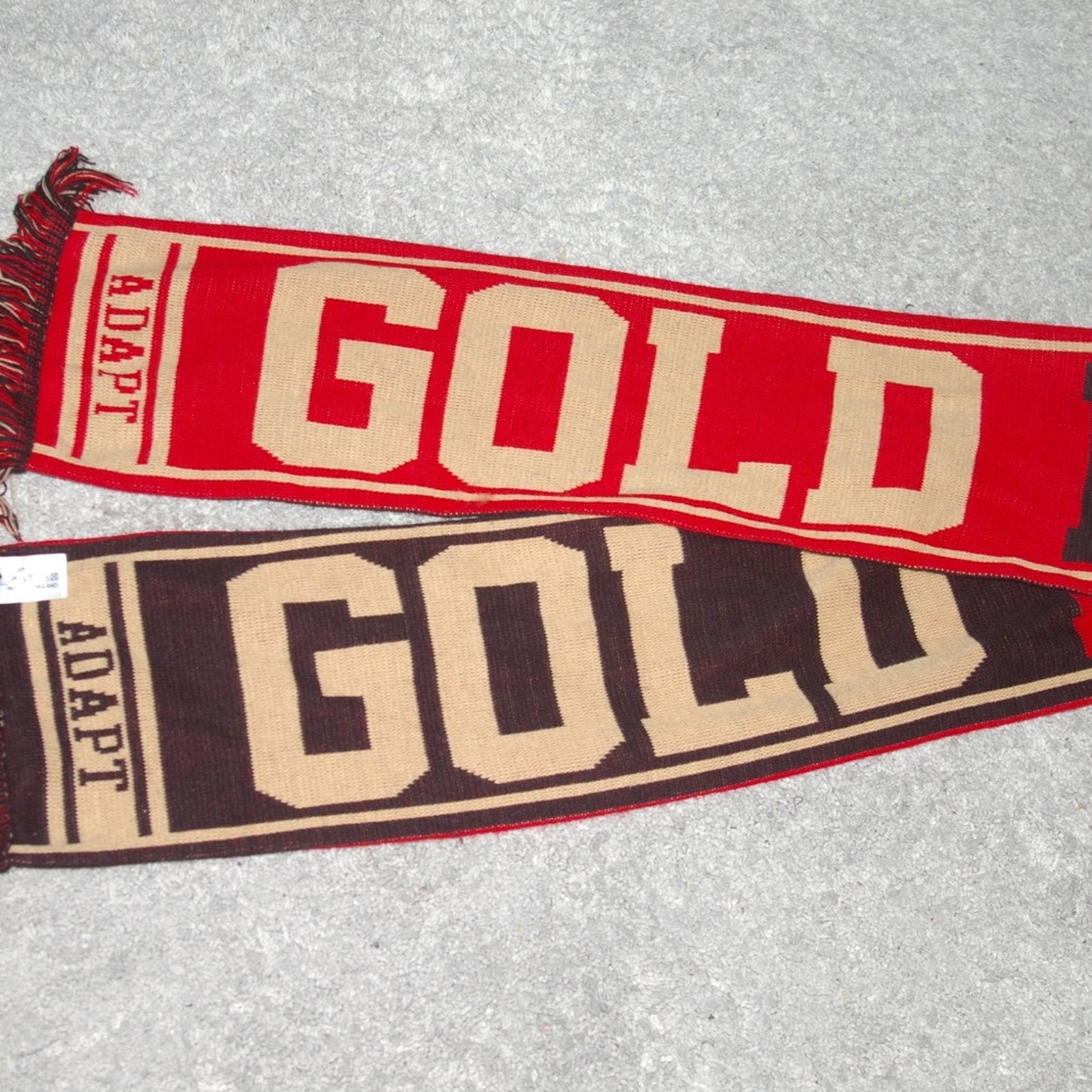 Adapt - Gold Blooded Scarf, Red/Gold